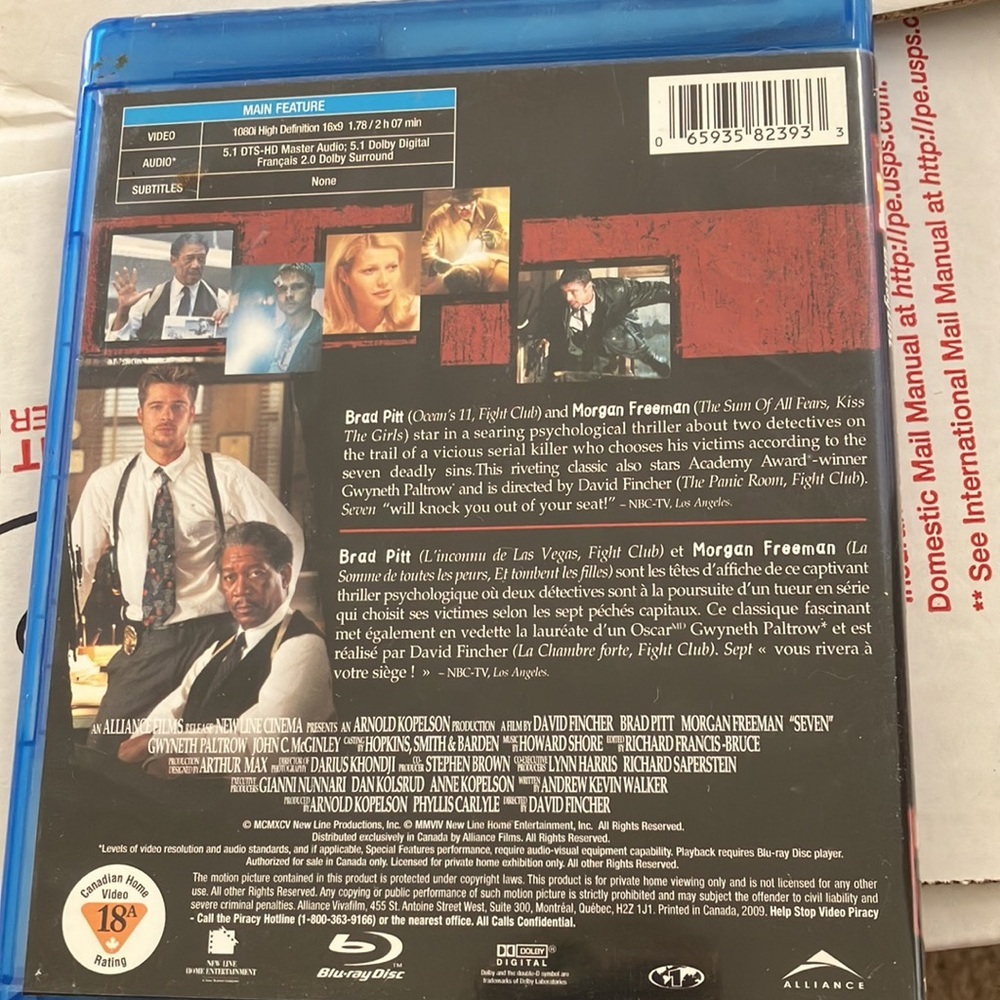 Seven Blu-ray - Picture 2 of 2